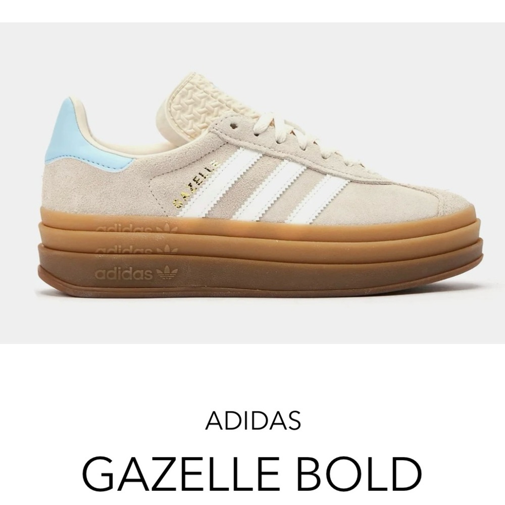 adidas Originals Gazelle Bold "Wonder White/Cloud White/Clear Sky"